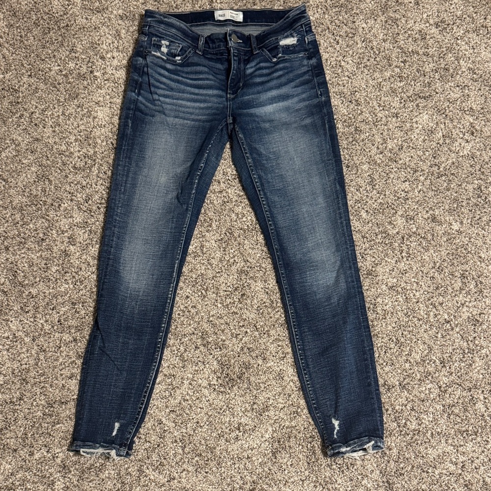 BKE Payton dark blue skinny jeans